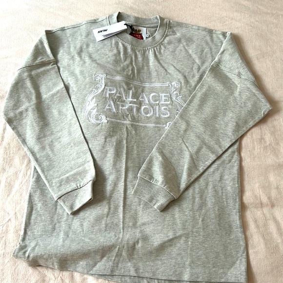 PALACE Palace Artois long sleeve gray size small - Picture 3 of 5